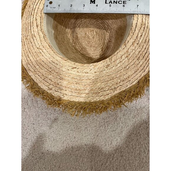 NWOT Hat Attack Fringe Brim Raffia Straw Sun Hat main image 11